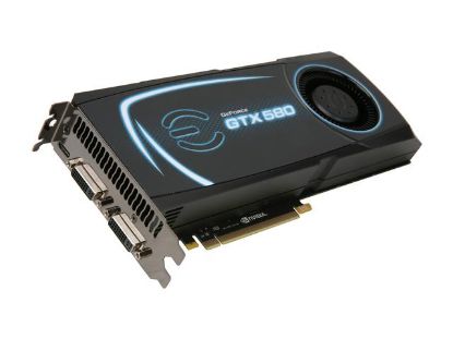 Picture of EVGA 015-P3-1582-TR GeForce GTX 580 (Fermi) Superclocked 1536MB 384-bit GDDR5 PCI Express 2.0 x16 HDCP Ready S