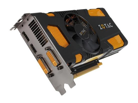 Picture of ZOTAC ZT-50203-10M GeForce GTX 570 (Fermi) 1280MB 320-bit GDDR5 PCI Express 2.0 x16 HDCP Ready SLI Support Video Card