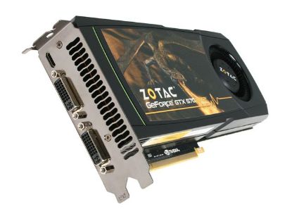 Picture of ZOTAC ZT-50202-10P AMP! GeForce GTX 570 (Fermi) 1280MB 320-bit GDDR5 PCI Express 2.0 x16 HDCP Ready SLI Support Video Card