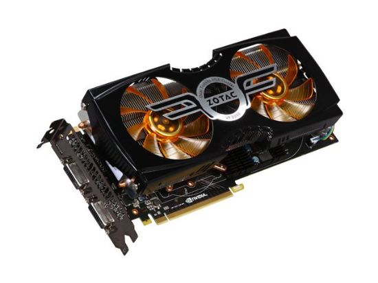 Picture of ZOTAC ZT-40102-10P AMP! GeForce GTX 480 (Fermi) 1536MB 384-bit GDDR5 PCI Express 2.0 x16 HDCP Ready SLI Support Video Card