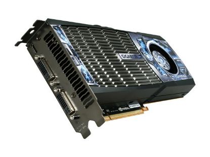 Picture of GIGABYTE GVN480D515IB GeForce GTX 480 (Fermi) 1536MB 384-bit GDDR5 PCI Express 2.0 x16 HDCP Ready SLI Support Video Card