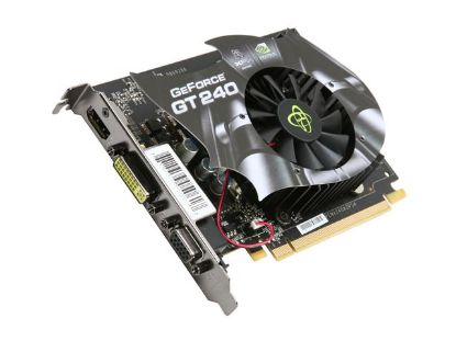 Picture of XFX GT 240X YHFC GeForce GT 240 512MB 128-bit DDR5 PCI Express 2.0 x16 HDCP Ready Video Card