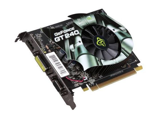 Picture of XFX GT 240X ZNFC GeForce GT 240 1GB 128-bit DDR3 PCI Express 2.0 x16 HDCP Ready Video Card