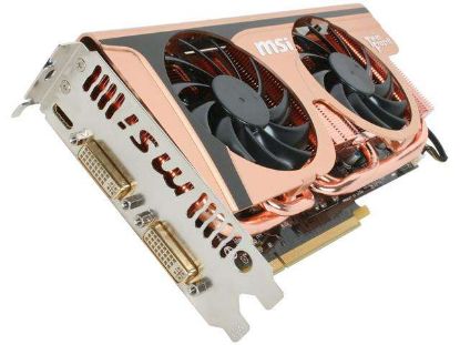 Picture of MSI N560GTX TI TWIN FROZR II GOLDEN EDITION GeForce GTX 560 Ti (Fermi) 1GB 256-bit GDDR5 PCI Express 2.0 x16 HDCP Ready SLI Support Video