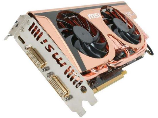 Picture of MSI N560GTX-TI-TWIN-FROZR-II-GOLDEN-EDITION GeForce GTX 560 Ti (Fermi) 1GB 256-bit GDDR5 PCI Express 2.0 x16 HDCP Ready SLI Support Video