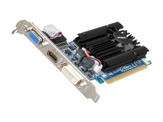 Picture of GIGABYTE GV N520OC 1GI GeForce GT 520 (Fermi) 1GB 64-bit DDR3 PCI Express 2.0 x16 HDCP Ready Low Profile Ready Video Card