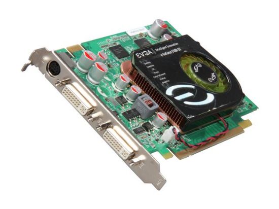 Picture of EVGA 256 P2 N550 B6 GeForce 7600GT 256MB 128-bit GDDR3 PCI Express x16 SLI Support Video Card