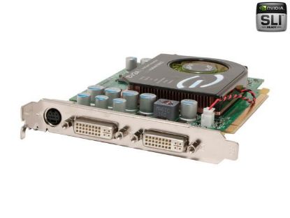 Picture of EVGA 256-P2-N550-T2 GeForce 7600GT 256MB 128-bit GDDR3 PCI Express x16 SLI Support Video Card