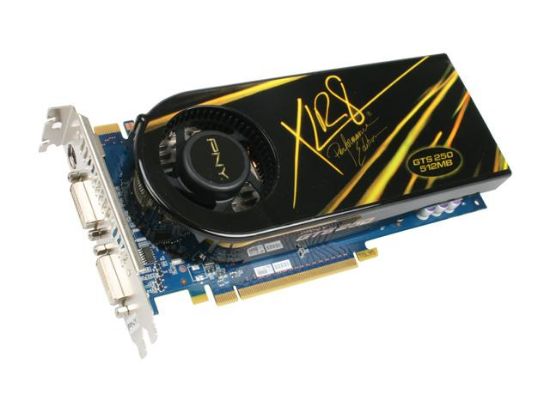 Picture of PNY VCGGTS2505XPB GeForce GTS 250 512MB 256-bit GDDR3 PCI Express 2.0 x16 HDCP Ready SLI Support Video Card