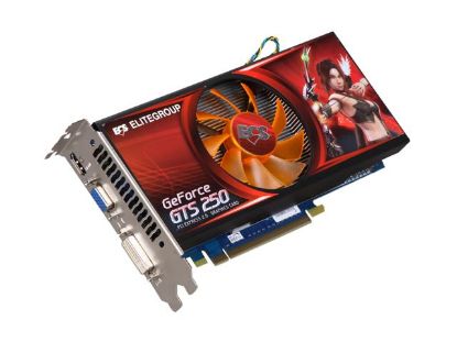 Picture of ECS NGTS250 512QX F GeForce GTS 250 512MB 256-bit DDR3 PCI Express 2.0 x16 HDCP Ready SLI Support Video Card