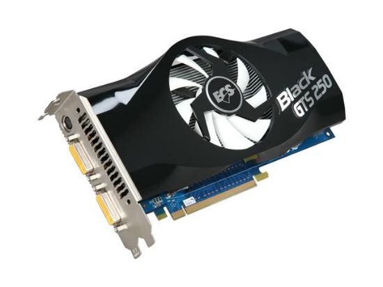 Picture of ECS NBGTS250E 1GMU F GeForce GTS 250 1GB 256-bit DDR3 PCI Express 2.0 x16 HDCP Ready SLI Support Video Card