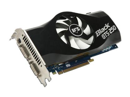 Picture of ECS NBGTS2501GMUF Black Series GeForce GTS 250 1GB 256-bit GDDR3 PCI Express 2.0 x16 HDCP Ready SLI Support Video Card