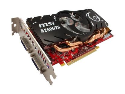 Picture of MSI N250GTS-2D512-OCV2 GeForce GTS 250 512MB GDDR3 PCI Express 2.0 x16 HDCP Ready Video Card