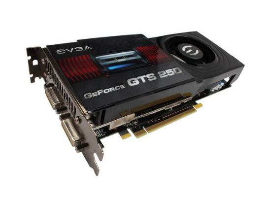 Picture of EVGA 01G-P3-1155-LR GeForce GTS 250 1GB 256-bit GDDR3 PCI Express 2.0 x16 HDCP Ready SLI Support Video Card