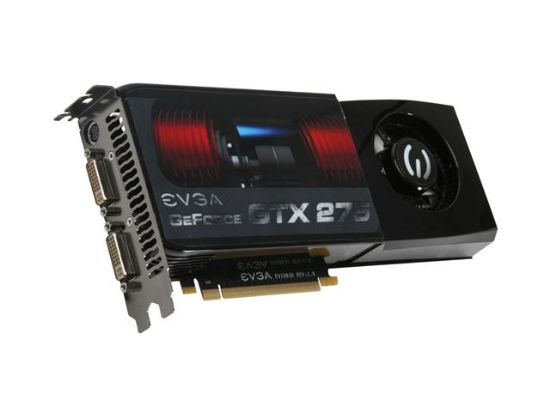 Picture of EVGA 896 P3 1170 A3 GeForce GTX 275 896MB 448-bit GDDR3 PCI Express 2.0 x16 HDCP Ready SLI Support Video Card