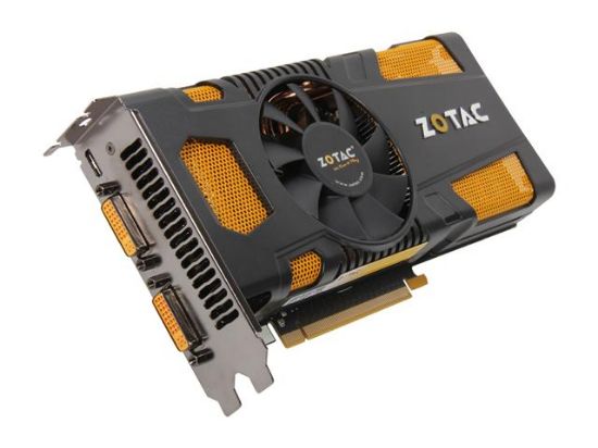 Picture of ZOTAC ZT-50703-10M GeForce GTX 560 (Fermi) 1GB 256-bit GDDR5 PCI Express 2.0 x16 HDCP Ready SLI Support Video Card