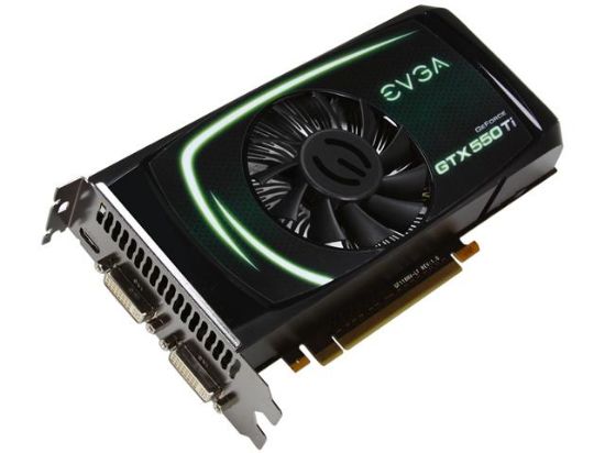 Picture of EVGA 01G-P3-1556-T3 GeForce GTX 550 Ti (Fermi) 1GB 192-bit GDDR5 PCI Express 2.0 x16 HDCP Ready SLI Support Video Card