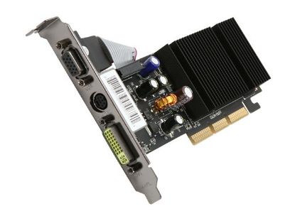 Picture of XFX PVT44DYANG GeForce 6200LE 512MB 64-bit DDR2 AGP 8X Video Card