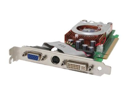 Picture of BIOSTAR V6202EL16 GeForce 6200LE 256MB TurboCache(128M VRAM on board) 64-bit GDDR2 PCI Express x16 Low Profile Ready Video Card