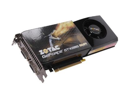 Picture of ZOTAC ZT 285E3LA FCP GeForce GTX 285 1GB 512-bit GDDR3 PCI Express 2.0 x16 HDCP Ready SLI Support Video Card