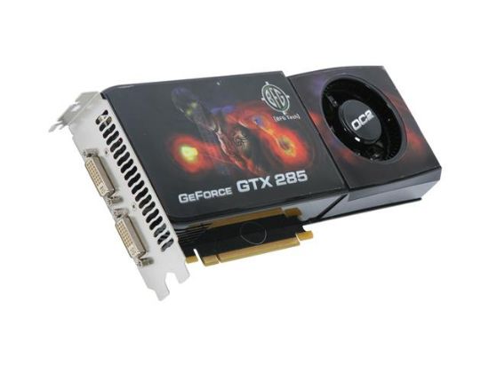 Picture of BFG BFGEGTX2851024OC2BE GeForce GTX 285 1GB 512-bit GDDR3 PCI Express 2.0 x16 HDCP Ready SLI Support Video Card