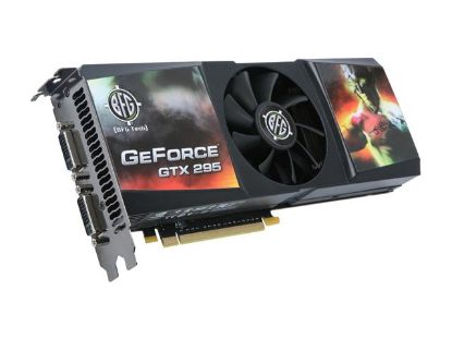 Picture of BFG BFGEGTX2951792BE GeForce GTX 295 1792MB 896 (448 x 2)-bit GDDR3 PCI Express 2.0 x16 HDCP Ready SLI Support Video Card