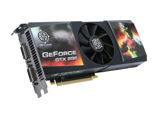 Picture of BFG BFGEGTX2951792BE GeForce GTX 295 1792MB 896 (448 x 2)-bit GDDR3 PCI Express 2.0 x16 HDCP Ready SLI Support Video Card