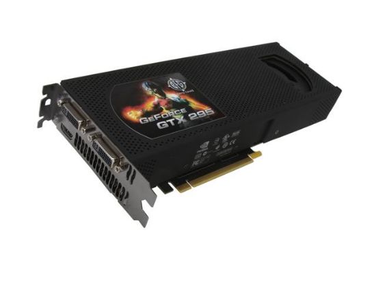 Picture of BFG BFGEGTX2951792E GeForce GTX 295 1792MB 896 (448 x 2)-bit GDDR3 PCI Express 2.0 x16 HDCP Ready SLI Support Video Card