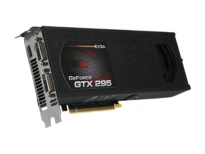 Picture of EVGA 017-P3-1293-T1 GeForce GTX 295 1792MB 896 (448 x 2)-bit GDDR3 PCI Express 2.0 x16 HDCP Ready SLI Support Video Card w/ Pre-insta