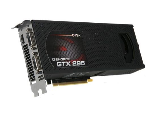 Picture of EVGA 017 P3 1293 TX GeForce GTX 295 1792MB 896 (448 x 2)-bit GDDR3 PCI Express 2.0 x16 HDCP Ready SLI Support Video Card w/ Pre-insta