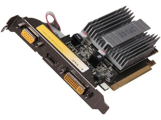 Picture of ZOTAC ZT-20305-10L GeForce 210 1GB 64-bit DDR2 PCI Express 2.0 x 16 (Compatible with 1.1) HDCP Ready Low Profile Ready Video Card