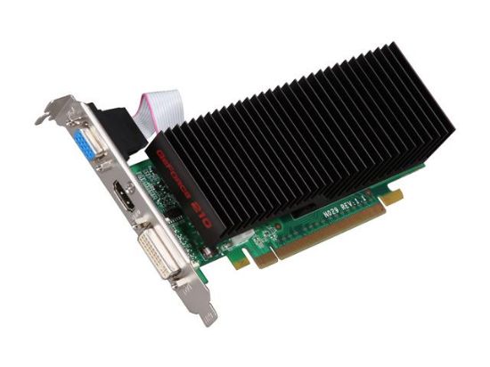 Picture of EVGA 512-P3-1213 GeForce 210 512MB 64-bit DDR2 PCI Express 2.0 x16 HDCP Ready Video Card