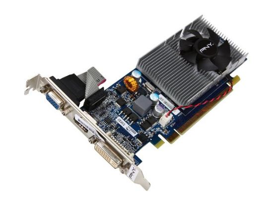 Picture of PNY VCGG2101XPB Verto GeForce 210 1GB 128-bit DDR2 PCI Express 2.0 x16 HDCP Ready Low Profile Ready Video Card