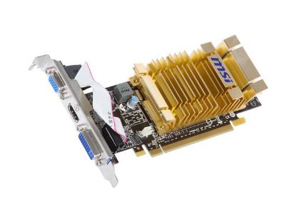 Picture of MSI N210 MD512H GeForce 210 512MB 64-bit DDR2 PCI Express 2.0 x16 HDCP Ready Low Profile Ready Video Card