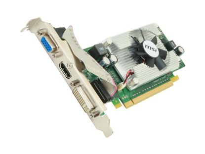 Picture of MSI VN210 MD512 GeForce 210 512MB 64-bit DDR2 PCI Express 2.0 x16 HDCP Ready Low Profile Ready Video Card