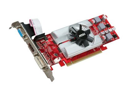 Picture of MSI N220GT MD1GD3 LP GeForce GT 220 1GB 128-bit DD3 PCI Express 2.0 x16 HDCP Ready Low Profile Ready Video Card