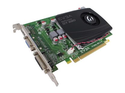 Picture of EVGA 01G P3 1227 A1 GeForce GT 220 SSC Edition 1GB 128-bit DDR3 PCI Express 2.0 x16 HDCP Ready Video Card