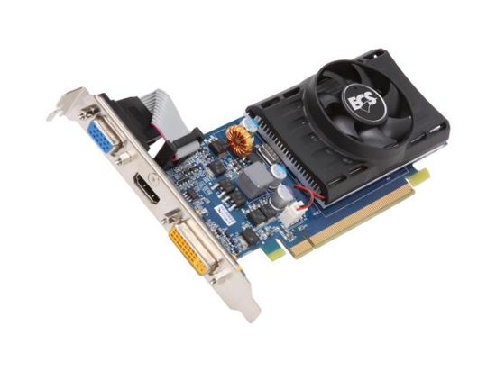 Picture of ECS NGT220C-1GQS-F1 GeForce GT 220 1GB 128-bit DDR2 PCI Express 2.0 x16 HDCP Ready Low Profile Ready Video Card