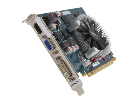 Picture of PNY VCGGT4401XPB GeForce GT 440 (Fermi) 1GB 128-bit GDDR5 PCI Express 2.0 x16 HDCP Ready Video Card