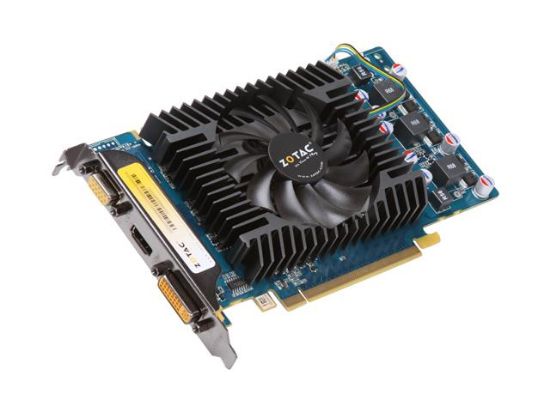 Picture of ZOTAC ZT-96SEQ3P-FDL GeForce 9600 GSO 256MB - up to 512MB with TurboCache 128-bit GDDR3 PCI Express 2.0 x16 HDCP Ready SLI Support Video Card