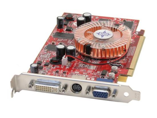 Picture of MSI RX600XT-TD128EII Radeon X600XT 128MB 128-bit DDR PCI Express x16 Video Card