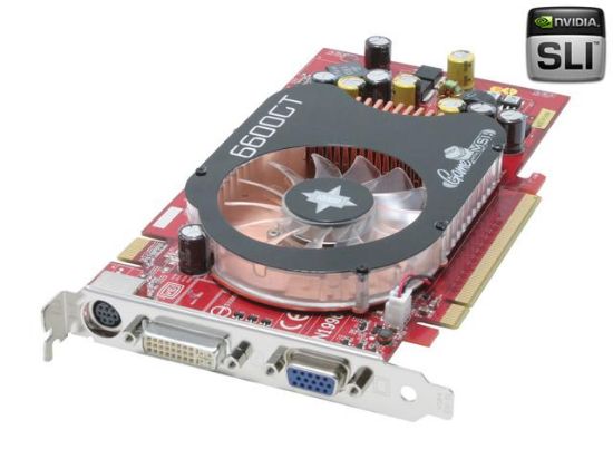 Picture of MSI NX6600GT TD128E GeForce 6600GT 128MB 128-bit GDDR3 PCI Express x16 SLI Support Video Card