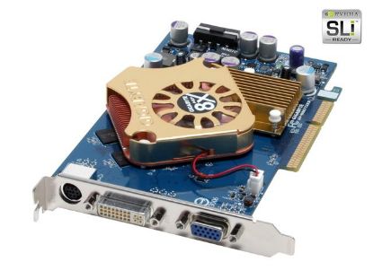 Picture of GIGABYTE GV N66T128D GeForce 6600GT 128MB 128-bit GDDR3 AGP 4X/8X Video Card