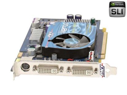 Picture of PNY G6600GTPCIX-BLK GeForce 6600GT 128MB 128-bit GDDR3 PCI Express x16 SLI Support Video Card - OEM