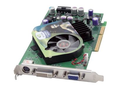 Picture of JATON 3DFORCE6600GT GeForce 6600GT 128MB 128-bit GDDR3 AGP 4X/8X Video Card with HDTV Support