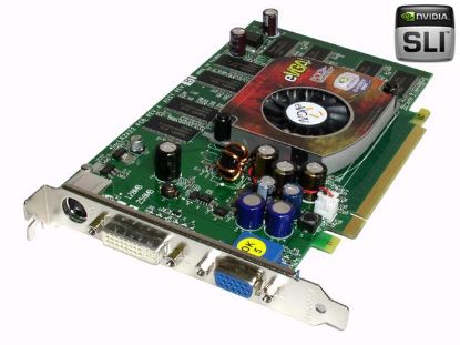 Picture of EVGA 256P2N369A1 GeForce 6600 256MB 128-bit DDR PCI Express x16 SLI Support Video Card