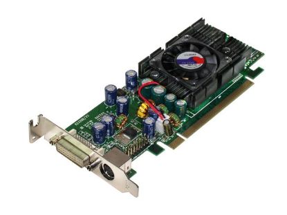Picture of JATON VIDEO-PX6200TC-LP GeForce 6200TC Supporting 256MB 64-bit DDR PCI Express x16 Video Card