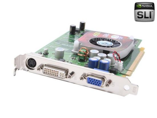 Picture of EVGA 128P2N352A1 GeForce 6600LE 128MB 64-bit DDR PCI Express x16 SLI Support Video Card