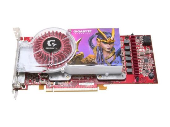 Picture of GIGABYTE GV RX18T512V B Radeon X1800XT 512MB 256-bit GDDR3 PCI Express x16 Video Card