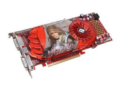 Picture of POWERCOLOR AX4850 512MD3 H Radeon HD 4850 512MB 256-bit GDDR3 PCI Express 2.0 x16 HDCP Ready CrossFireX Support Video Card